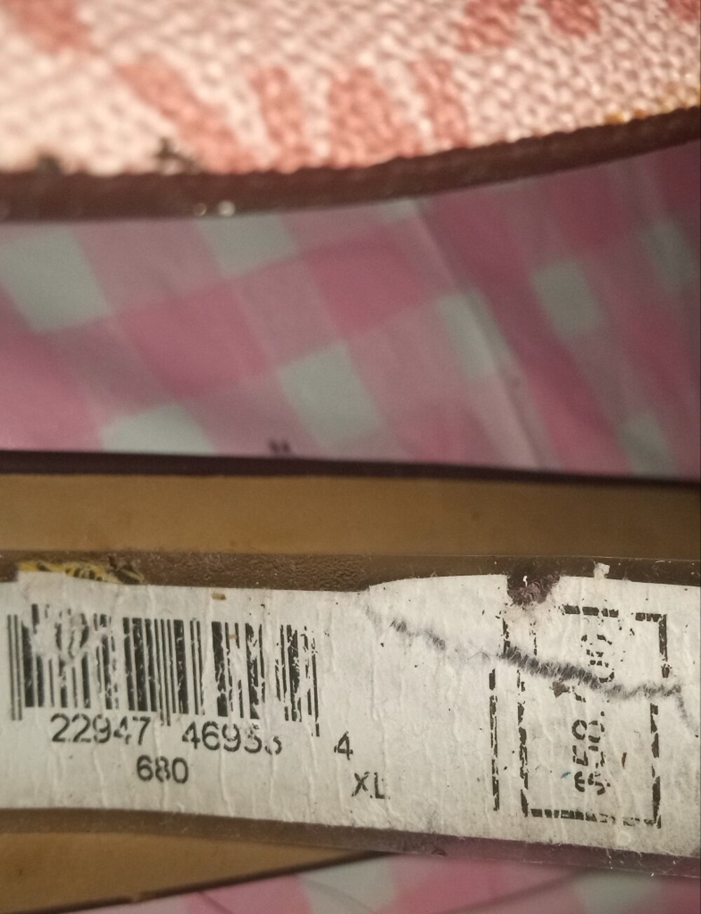 Pink Michael Kors Logo-Pattern Women's Belt with Gold Buckle XL - Picture 4 of 4